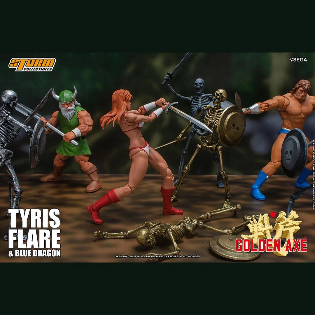Storm Collectibles Golden Axe Tyris Flare & Blue Dragon 1/12 Action Figure Set New Arrivals 12 Storm Collectibles Golden Axe Tyris Flare & Blue Dragon 1/12 Action Figure Set New Arrivals