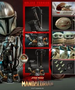 New Arrivals Hot Toys The Mandalorian™ And The Child / Grogu™ (Deluxe Version) - 1/4 Scale